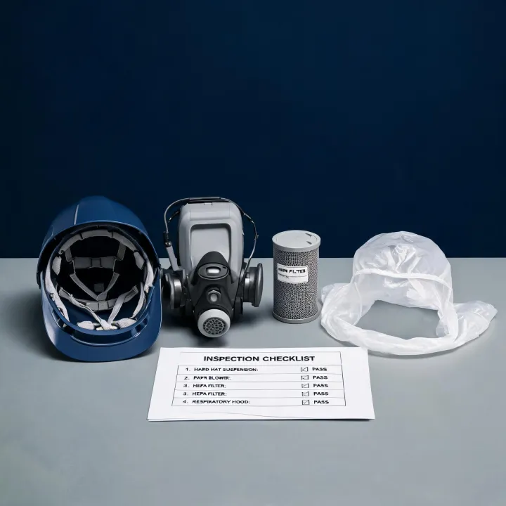 Bullard hard hat and PAPR system